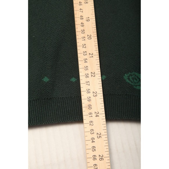 NVIDIA Sweater Mens Large Green Cardigan Shawl Collar Button Geek Nerd Knit - Picture 10 of 11